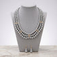 3-Strand Gray Pearl Layered Necklace Set