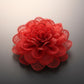 Red Camellia Flower Sparkle Brooch Hair Clip