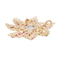AKA Pointed Flower Pink Green Crystal Brooch