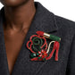 Holiday Luminous Lipstick High Heel Xmas Brooch