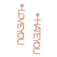 Gold Love You Hate You Earrings