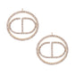 Gold Metal Round CD Studs