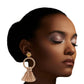 Metallic Pink Thread Tassel Earrings