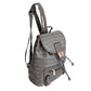 Gray Croc Cinch Backpack Set