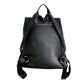 Backpack Black Croc Flap Bag Set for Women