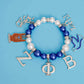 Blue White Pearl Zeta Bracelet