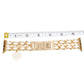 Watch Band White Woven Gold Chain Camellia Charm
