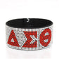 DST Sorority Clear Rhinestone Magnetic Bracelet