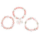 Bracelets Light Pink Breast Cancer Faith Set Women
