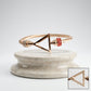 DST Delta Gold Twisted Cable Bangle Bracelet