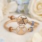 SGRho Gold Cable Crest Bangle