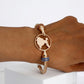 SGRho Gold Cable Crest Bangle