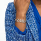 ZPB Sorority Silver Chain Greek Letter Bracelet