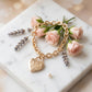 DST Gold 1913 Legacy Heart Lock Chain Bracelet