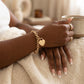 DST Gold 1913 Legacy Heart Lock Chain Bracelet