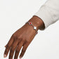 DST Red and White Quatrefoil Clover Bracelet