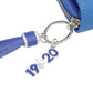 ZPB Sorority Blue Tassel Keychain Zipper Wallet