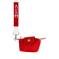 DST Sorority Red Nylon Wristlet Strap Mini Pouch