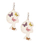 Dangle Multi Med Afro Butterfly Earrings for Women