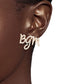 Gold 3 Pcs Black Girl Afro Studs