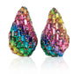 Studs Rainbow Embellished Teardrop Earrings