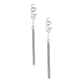 Silver SEXY Chain Fringe Earrings