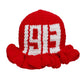 DST Sorority Red Crochet Ruffle 1913 Bucket Hat