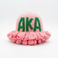 AKA Pink Greek Crochet Ruffle Bucket Hat
