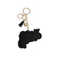 Keychain Glam Queen Fist Padded Charm Clip