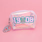 AKA Sorority Iridescent Zipper Pouch Keychain Clip