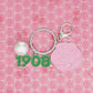 AKA Sorority Flower 1908 Keychain and Bag Clip