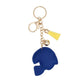 Keychain Blue Yellow Football Helmet Bag Charm