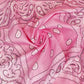 AKA Pink and White Bandana Bling Fringe Necklace