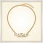 AKA Winged Bling Pendant Gold Chain Necklace