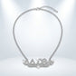 DST Winged Bling Pendant Silver Chain Necklace
