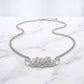 ZPB Winged Bling Pendant Silver Chain Necklace