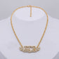 SGRHO Winged Bling Pendant Gold Chain Necklace