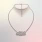 AKA Heart Bling Pendant Silver Chain Necklace