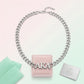 AKA Sorority Silver Chain Greek Letter Necklace