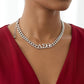 DST Sorority Silver Chain Greek Letter Necklace