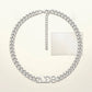 DST Sorority Silver Chain Greek Letter Necklace