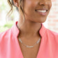 Alpha Kappa Alpha Silver Script Chain Necklace