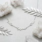 Delta Sigma Theta Silver Script Chain Necklace