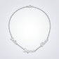 Delta Sigma Theta Silver Script Chain Necklace