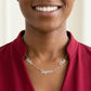 Delta Sigma Theta Silver Script Chain Necklace