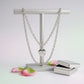 AKA Silver 1908 Legacy Heart Lock Chain Necklace