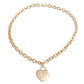 DST Gold 1913 Legacy Heart Lock Chain Necklace