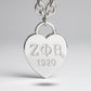 ZPB Silver 1920 Legacy Heart Lock Chain Necklace