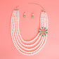 AKA Necklace White Pearl AKA Set