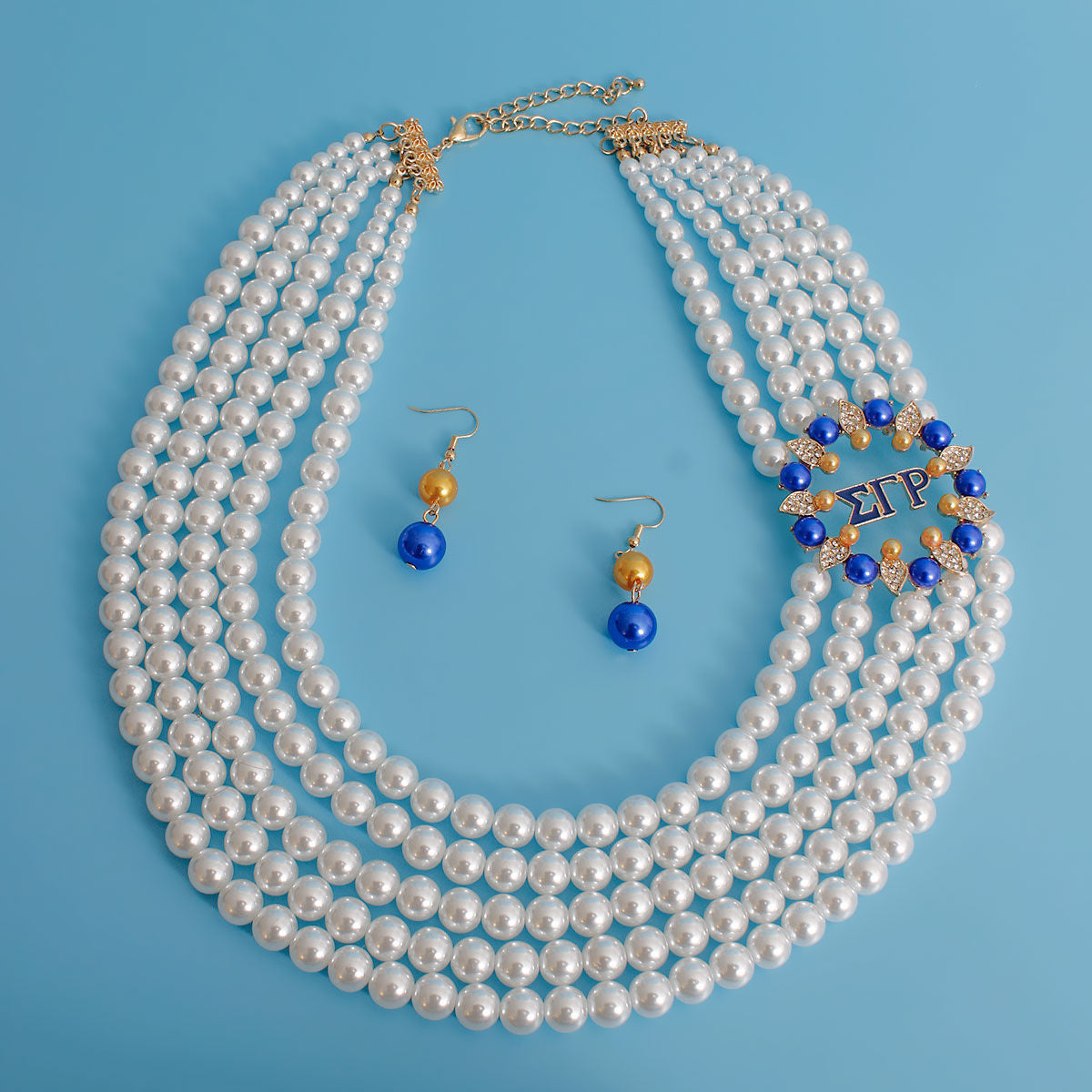 Necklace White Pearl Sigma Set for Women